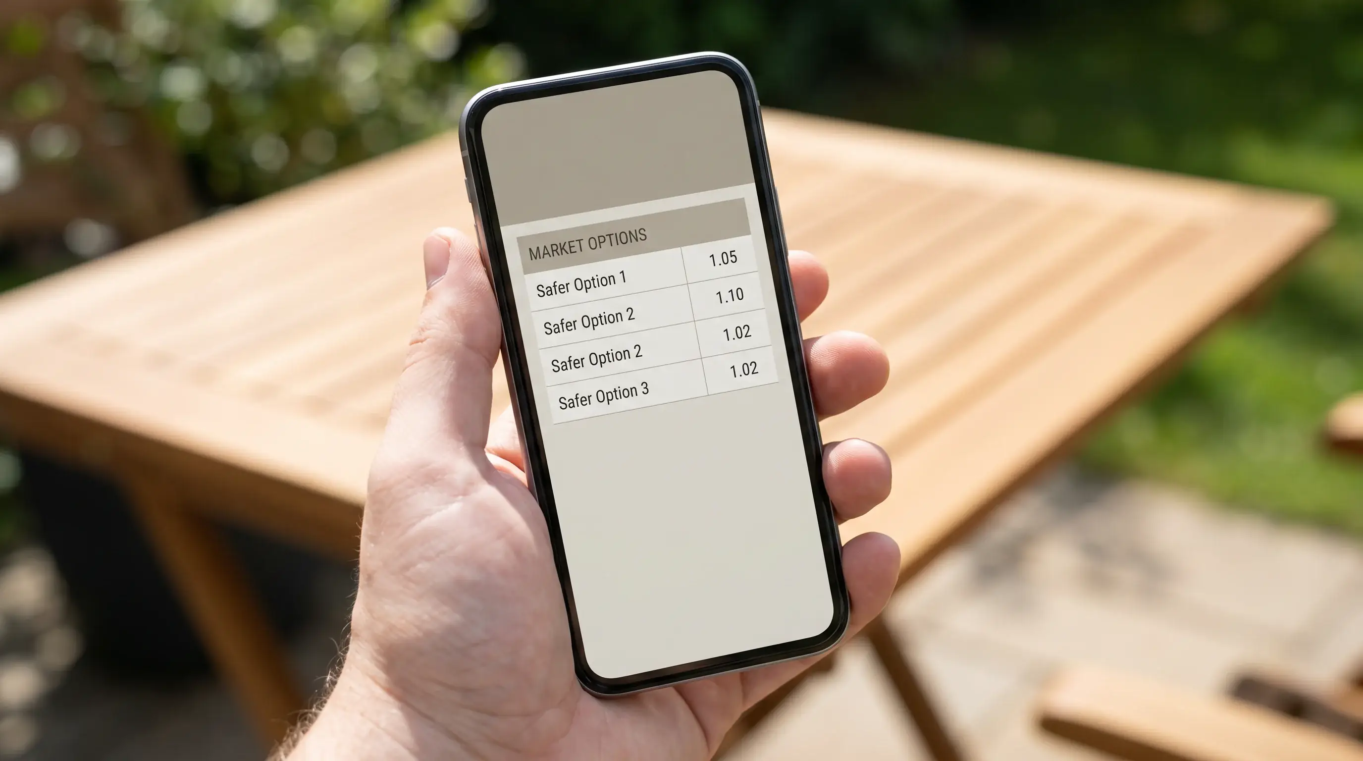 Draw No Bet and Double Chance options on a betting screen