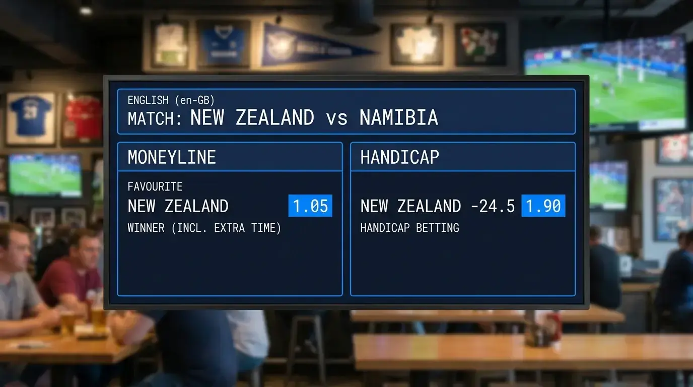 Comparison of a rugby handicap bet against the short moneyline price on a favourite