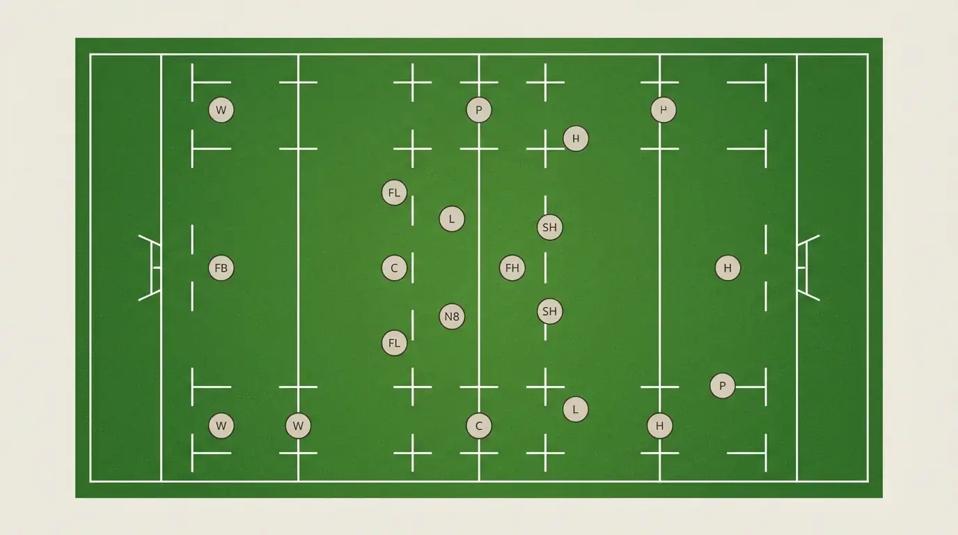 Positional roles across the rugby pitch that shape prop expectations