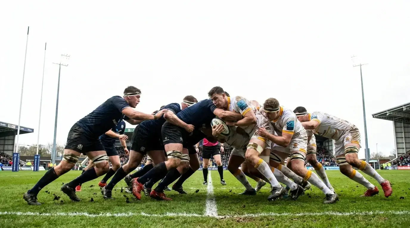 Strong rugby union side dominating a mismatch where the margin is the real question