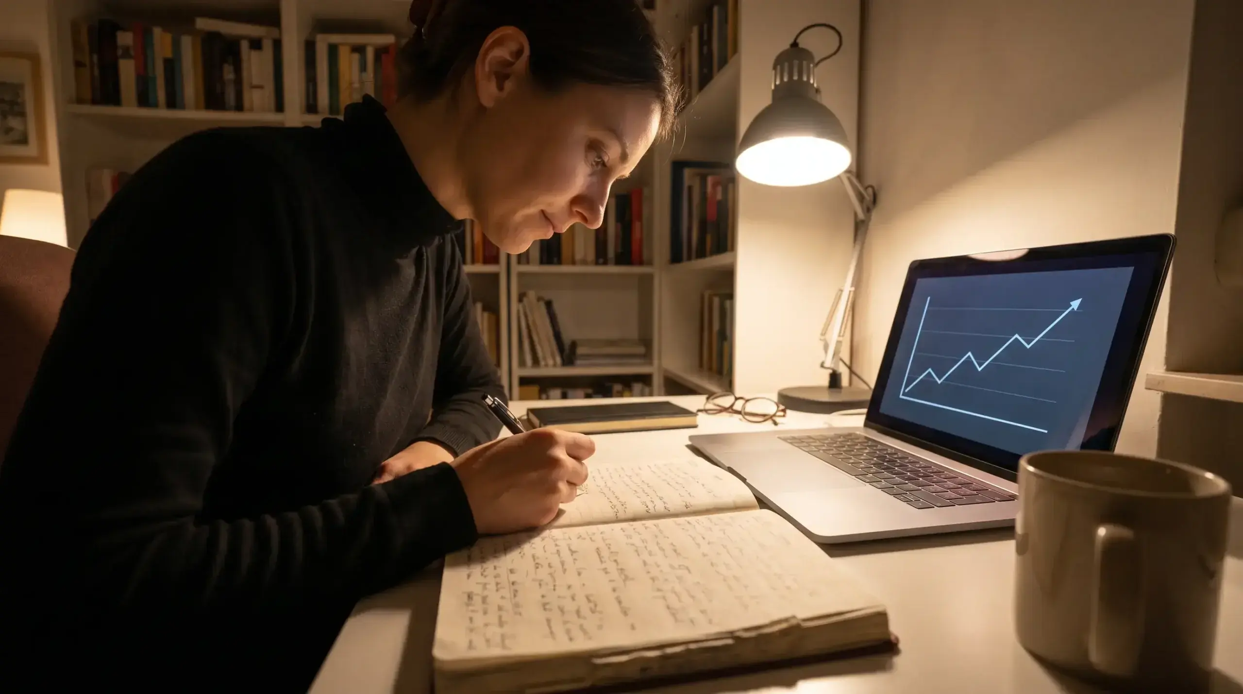 Rugby bettor reviewing team form in a notebook before choosing a code to bet