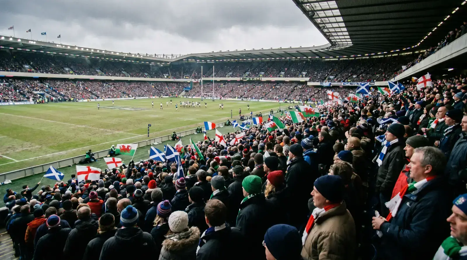 Capacity crowd at a Six Nations fixture reflecting the tournament's strong betting liquidity