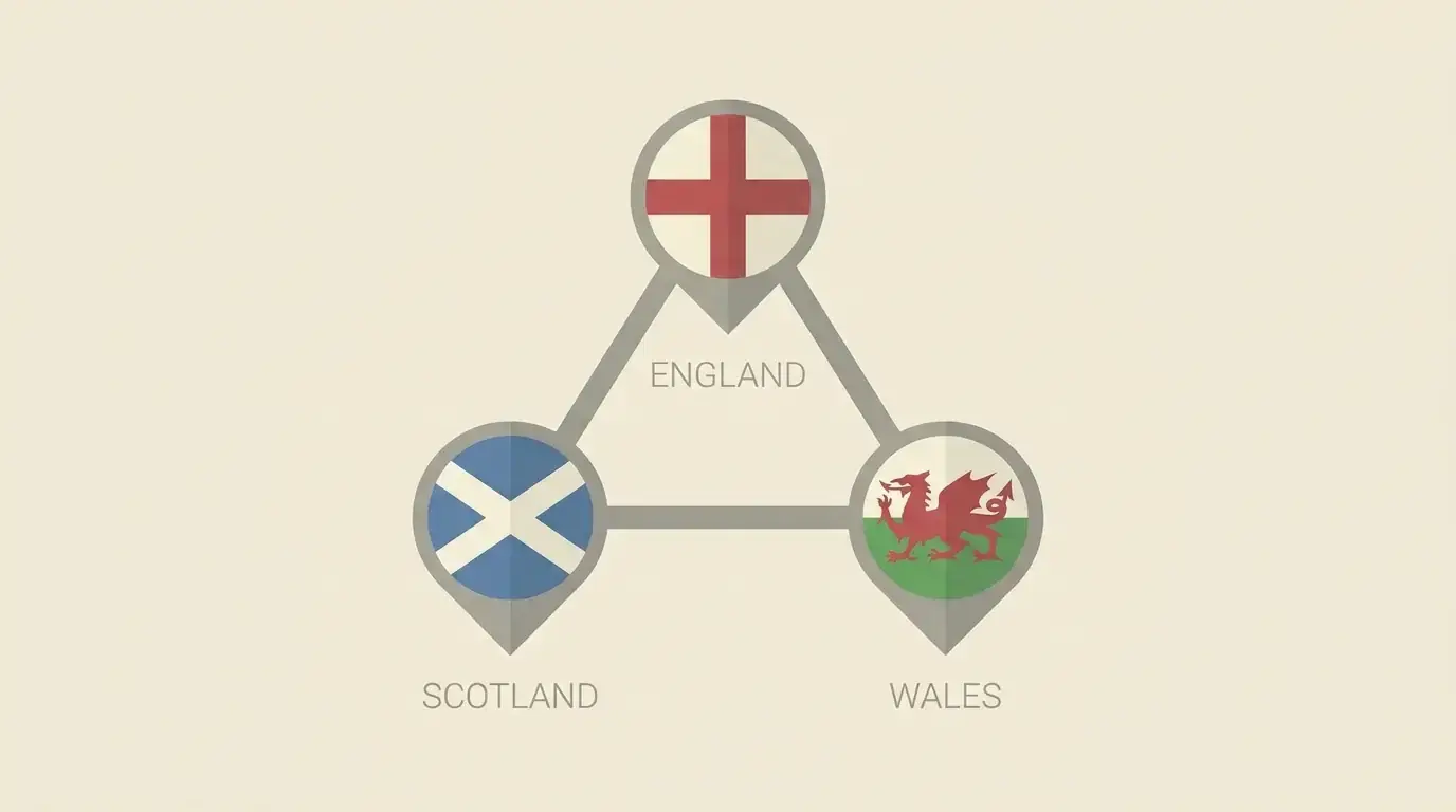 Triple Crown market between the home nations shown in a simple layout