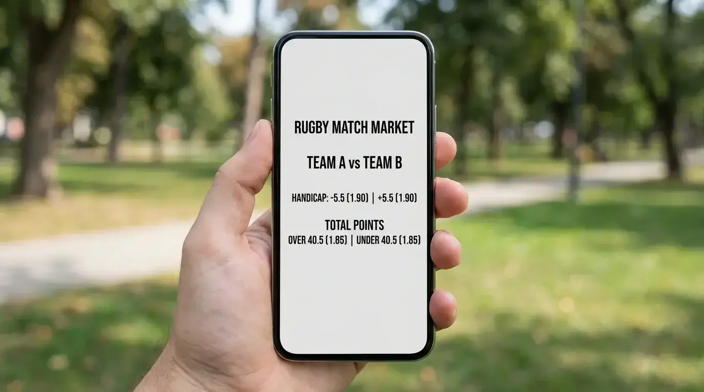 URC weekly handicap and match markets shown on a betting screen